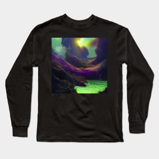 Fantasy Imaginary Seascape, Amazing Nature Long Sleeve T-Shirt